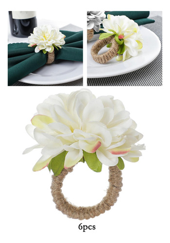 2 X 6x Servilleteros En Forma De Flor Manualidades