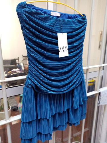 Imagen 3 de 8 de Vestido De Fiesta Dama- Corto. - Zara -talle L- Nuevo!!!