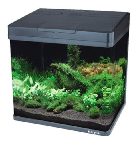 Boyu Aquário Curvo Ms-320 20l -preto 220v