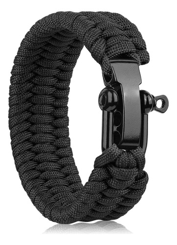 Survival Bracelet,  Paracord Bracelet With Forged Stain...