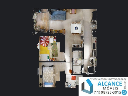 Imagem 4 de 25 de Apartamento Com 57,73 M² Com 2 Dormitórios, 2 Banheiros E 1 Vagas À Venda No Condomínio Aquarela Paulistana - Ap00369 - 34664647