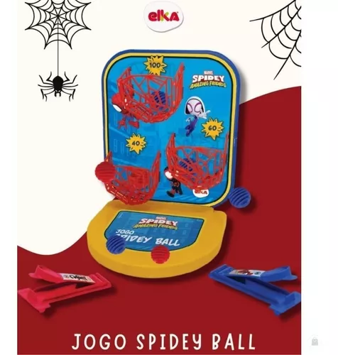 Jogo Spidey Ball - Lança Bolinha Homem Aranha Basquete 1218