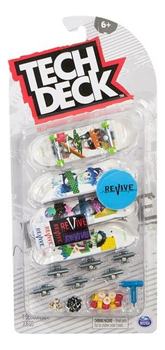 Tech Deck Pack De 4 Finger Skate Patineta Dedos + Accesorios