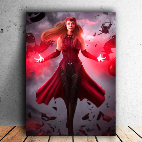 Pintura De Diamantes Mcu-scarlet Witch Wanda Maximoff 40x50