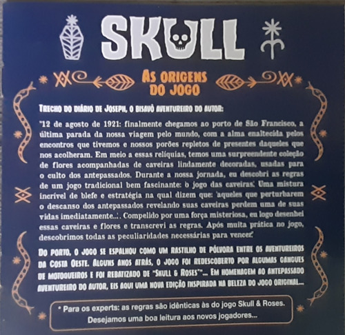 Jogo De Tabuleiro Skull Classic Galapagos Português.