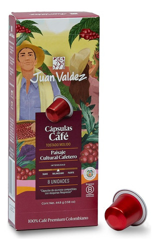 Nespresso Juan Valdez Paisajecul cápsulas de café cafeteira 8uni