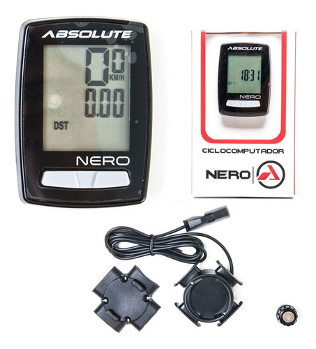 Velocímetro Digital Bike Odometro - Absolute -nero Com Fio