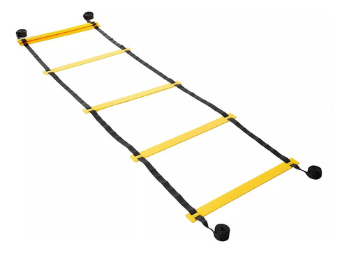 Escada De Agilidade 10 Degraus 4,5 Metros P/treino Funcional Cor Amarelo