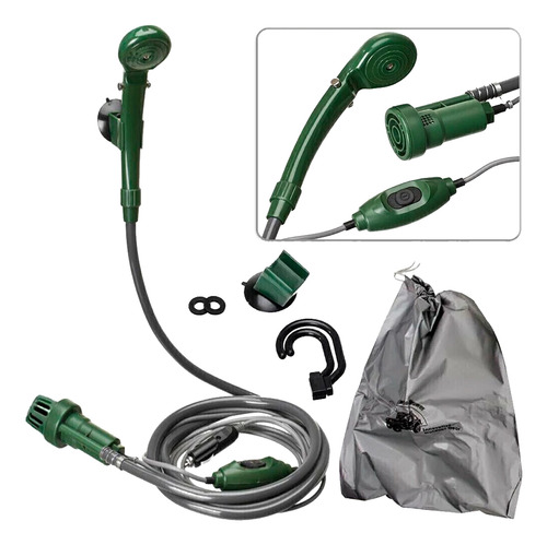 Ducha Chuveiro Portátil Camping Shower 12v Cabo 4m Guepardo