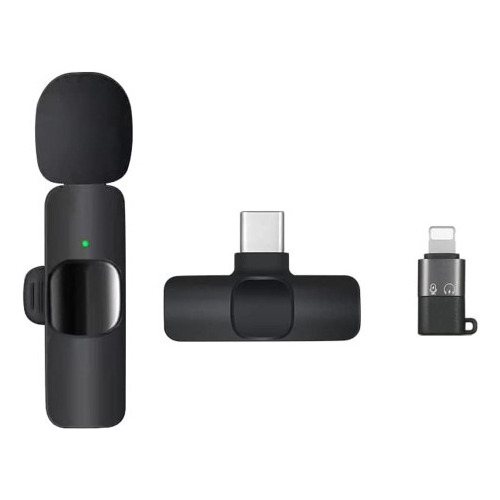 Micrófono Lavalier Inalámbrico Usb C Y Lightning Tecmaster