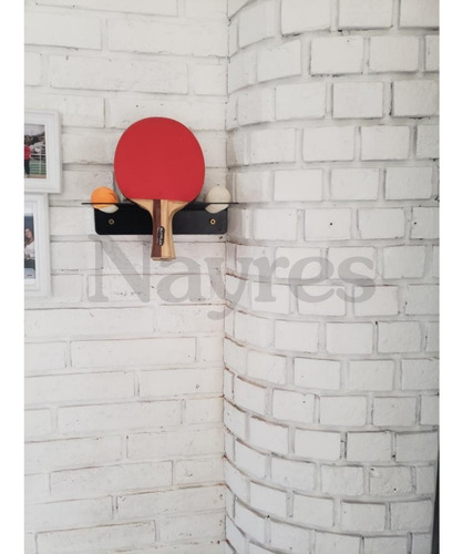 Soporte Pared Paleta Y Pelota De Ping Pong Diseño Nayres :)