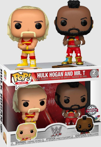 Funko Pop Wwe, paquete de Hulk Hogan y Mr. T 2, edición especial