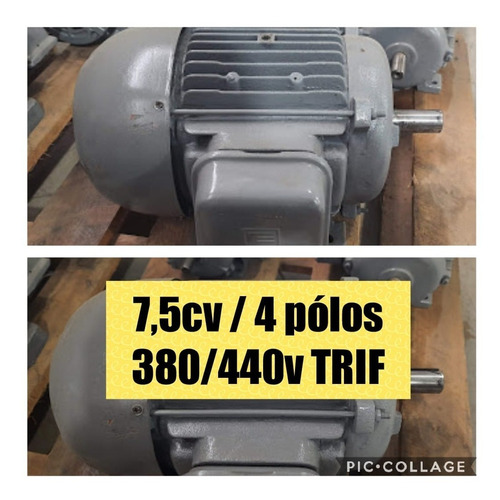 Imagem 1 de 6 de Motor 7,5cv Elétrico Eberle 4 Polos Blindado Baixa Rotação