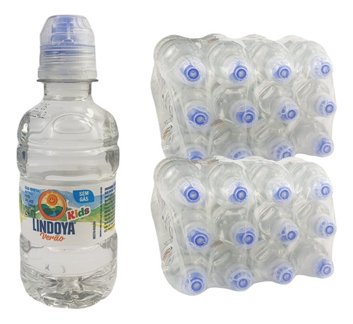 Agua Mineral Lindoya Verão Kids Garrafa 240ml C/ Bico 36un