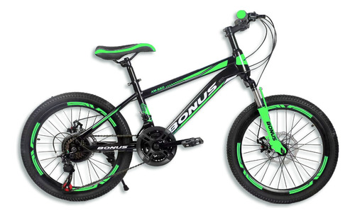 Bicicleta Bonus® Am600 Rodado 20  Con 24 Velocidades 