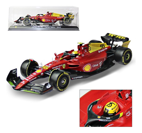 Burago 1:24 2022 Ferrari F1-75 #16 Leclerc Monza Fórmula 1