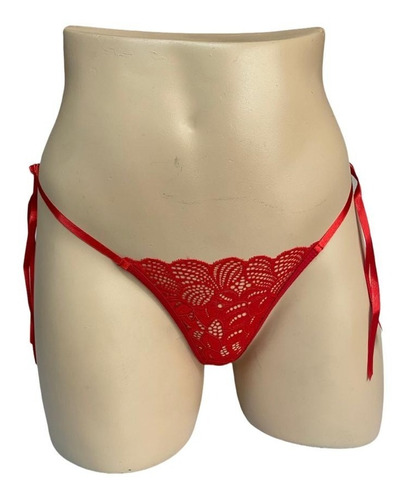  Panty Tanga Sensual Encaje Mujer Kit X 4 Ropa Interor Sexy