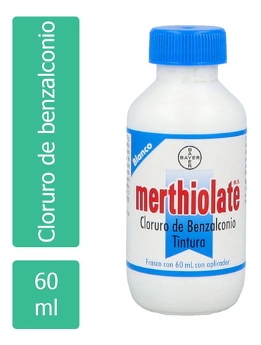 Merthiolate Blanco Frasco Con 60 Ml