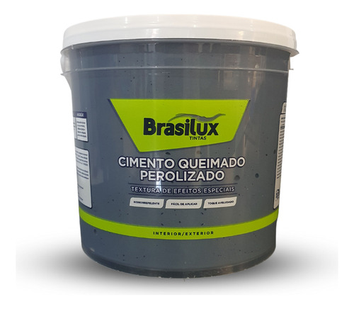 Efeito Cimento Queimado Perolizado Decorativo Cores 3 Kg Cor Diamante Negro