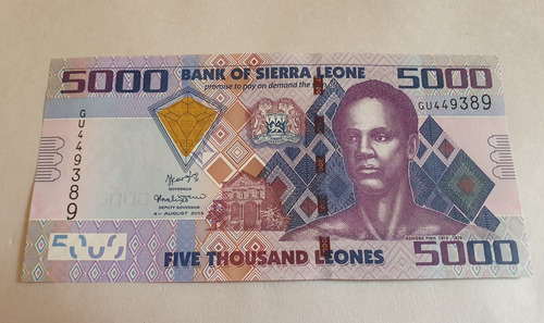 Sierra Leona Billete Coleccion 5000 Leones Sin Circular Unc