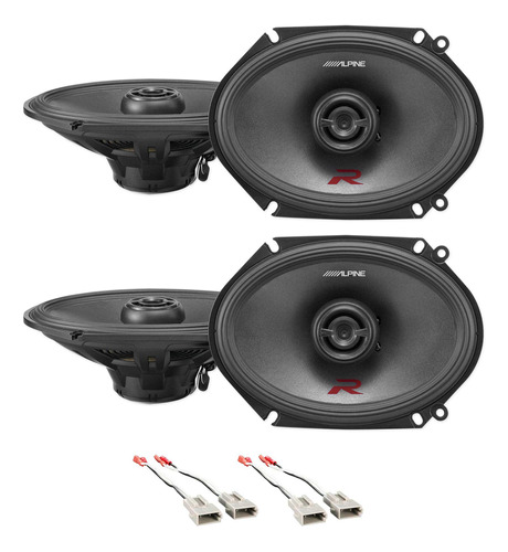 Par Altavoz Estereo R-s68 6 X 2 Via Para Automovil Un Total