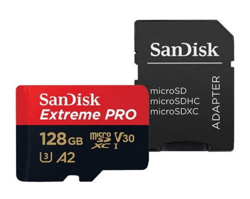 Sandisk Extreme Pro Micro Sd 128gb 4k 170mbs A2 Dron/gopro/c
