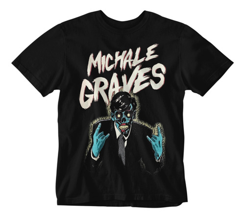 Camiseta Punk Rock Horror Punk Michale Graves Misfits C3