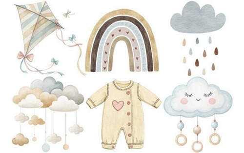 Imágenes Clipart Baby Shower Boho 117979309