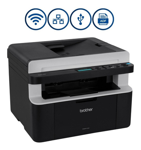 Imagen 7 de 8 de Multifunción Laser Brother Dcp-1617nw + 2 Toner Tn1060 Extra