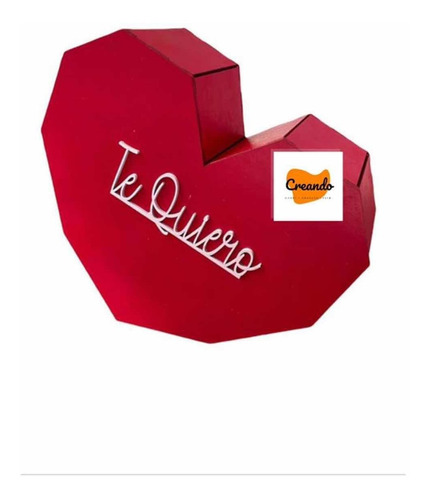 Caja De Corazón Mdf Personalizada San Valentin