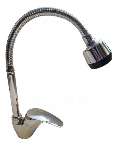 Mezcladora Monomando De Fregadero Cuello Flexible 2 Chorros