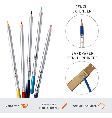 51 Piezas Dibujar Lápices Dibujo Lápices De Colores Set