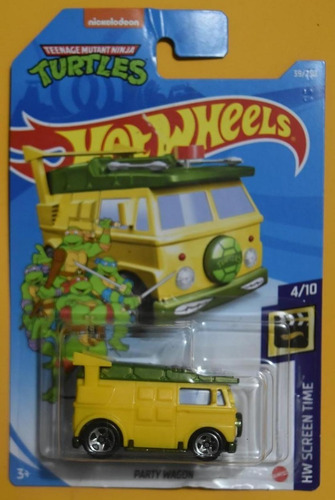 Hot Wheels Tortugas Ninja Party Wagon Turtles Ninja #39