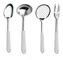 Comprar Jogo Talher Utensílios Inox Garfo Colher Concha Escumadeira