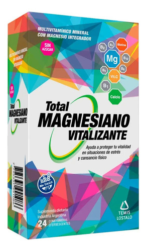 Total Magnesiano Vitalizante Efervescente X96 Farmaservis Sabor Neutro