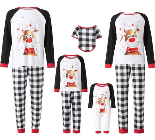 A*gift Pijamas Familiares De Navidad A Juego, Conjunto De