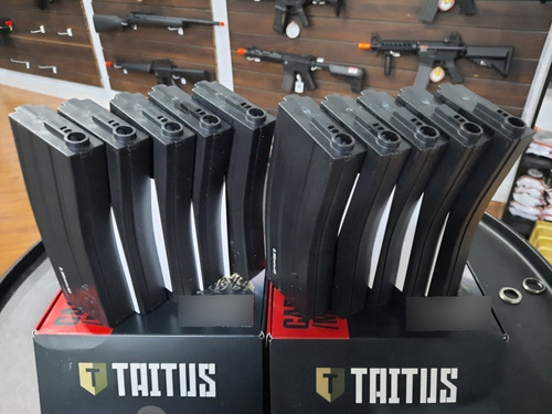 Imagem 2 de 2 de Combo 10x Airsoft Magazine Carregador M4 Mid Cap 120bbs