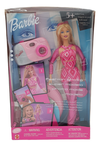 Barbie Super Modelo Fashion Photo 2001 Nuevo 55620