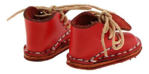 Botines Rojos Con Zapatos De Muñeca De 12 Pulgadas 