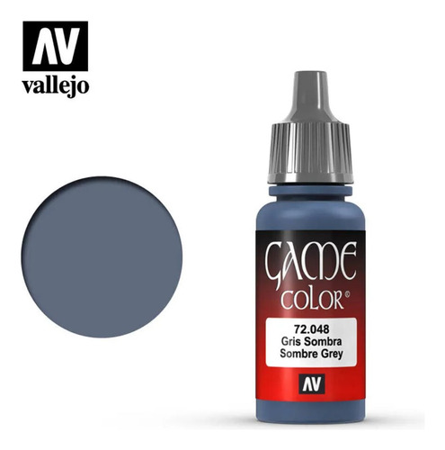 Game Color Vallejo Modelismo 17ml Color 72048 Gris Sombra