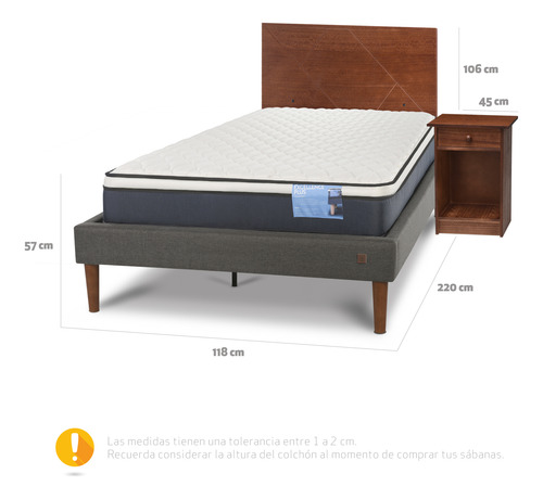 Cama Europea Azul
