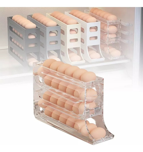 Dispensador De Huevos Para Refrigerador,tolerar De 30 Huevos