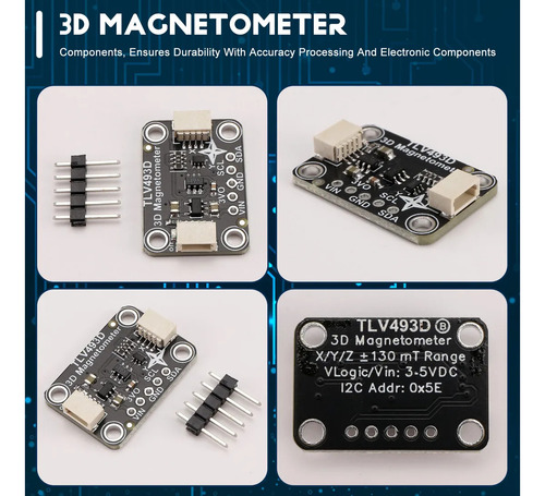 Módulo Magnetómetro De Triple Eje Tlv493d Compatible Con Ste