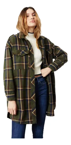 Camisa cuadrille mujer hot sale