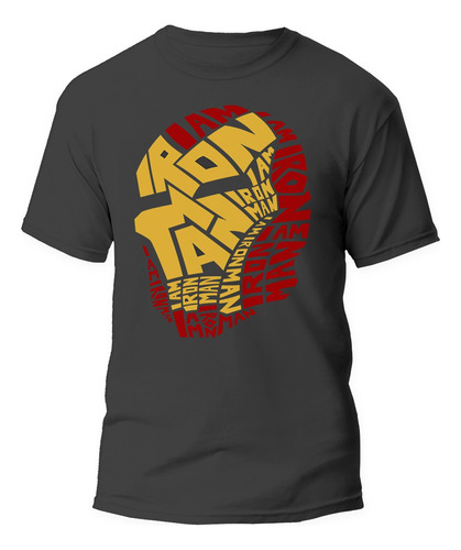 Remera Avengers Iron Man Letras