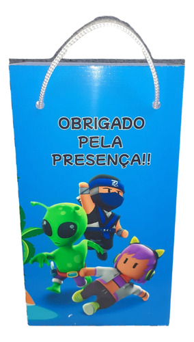50 Sacolinhas/ Caixinha Personalizada Stumble Guys