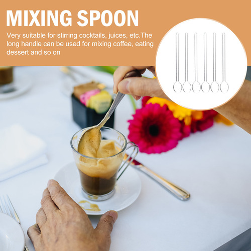 Cucharas Creativas De Vidrio Para Mezclar Café, 6 Unidades