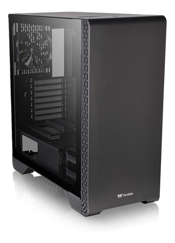 Imagen 5 de 8 de Gabinete Pc Gamer Thermaltake S300 Tg Black Tower Temp Glass