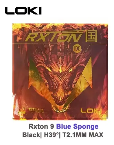 Borracha Loki Rxton 9 National Esponja Azul Tênis De Mesa