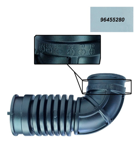 Imagen 9 de 10 de Manguera Ducto Purificador Chevrolet Spark 2005 2006 2007